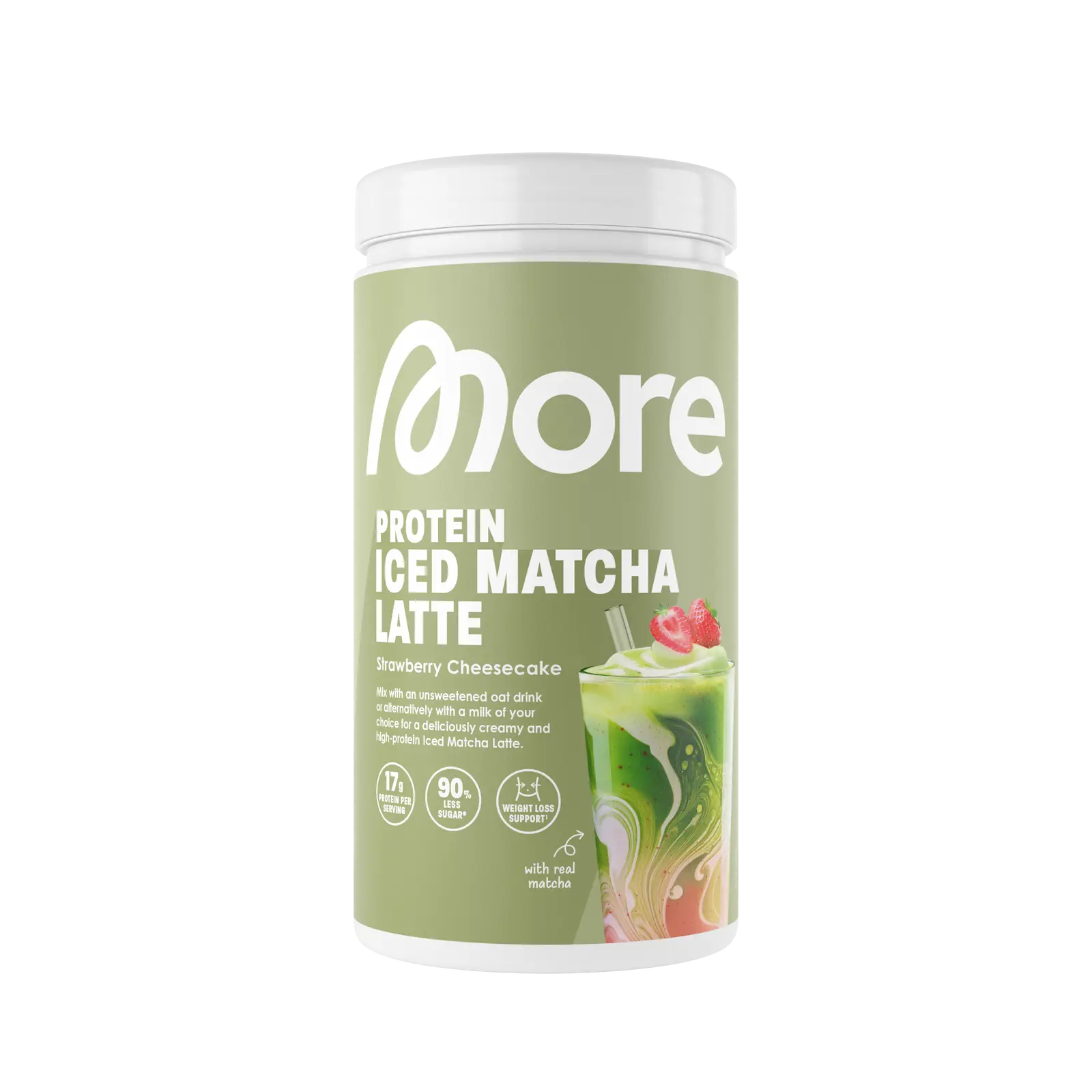 Protein Iced Matcha Latte[Mit echtem Grüntee-Pulver]