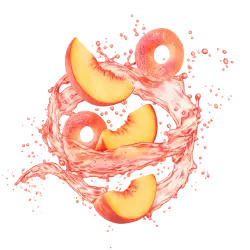 Lemonade Style Pink Peach Rings / 600g